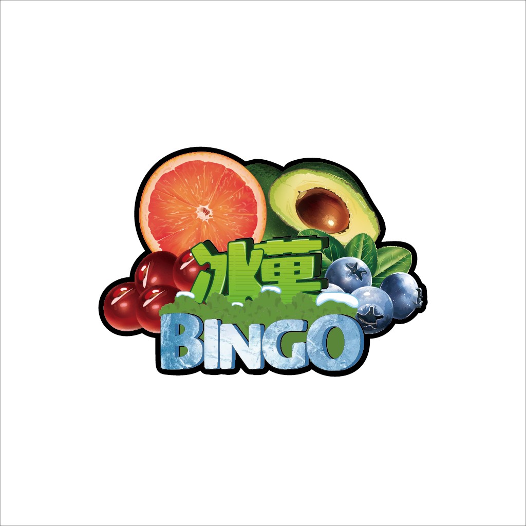 创意水果主题BINGO游戏logo设计