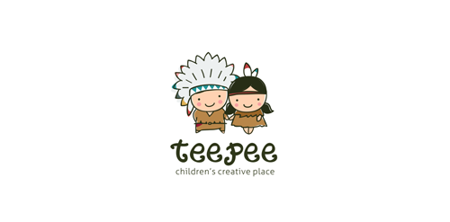 创意儿童帐篷logo设计