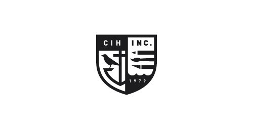CIH Inc. Logo设计:简洁优雅的徽章风格