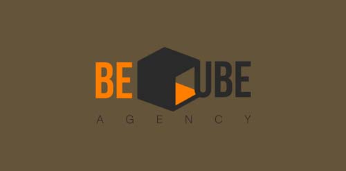 BE CUBE LOGO设计:现代简约企业标识