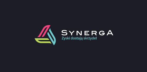 Synerga logo设计：简洁现代企业标识