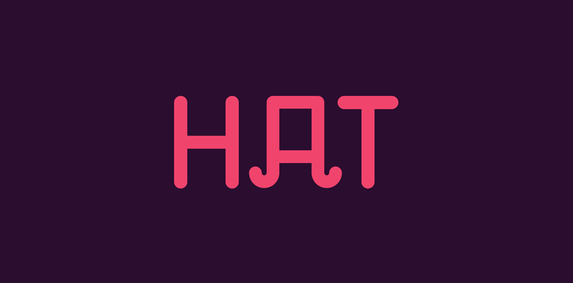 简约现代风格的'HAT'logo设计