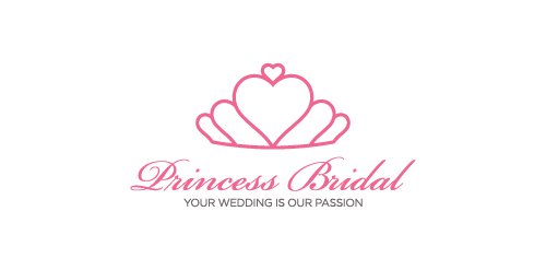 公主婚纱婚礼logo设计