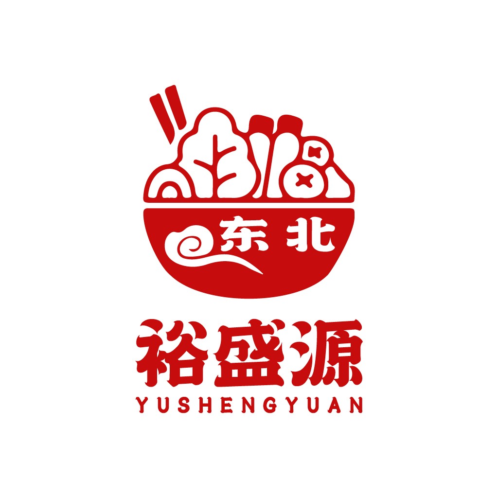 中式美食logo设计：东北风味