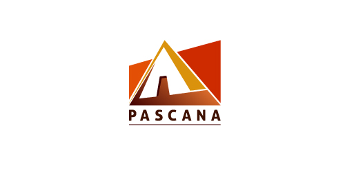 Pascana logo设计:现代山峰标志