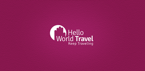 Hello World Travel Logo设计