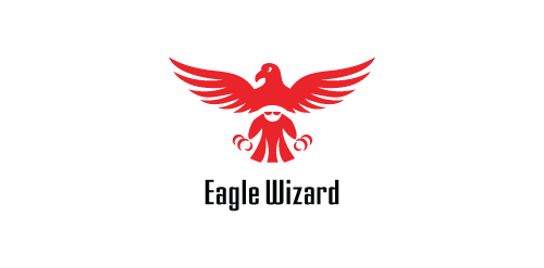 鹰形巫师logo设计
