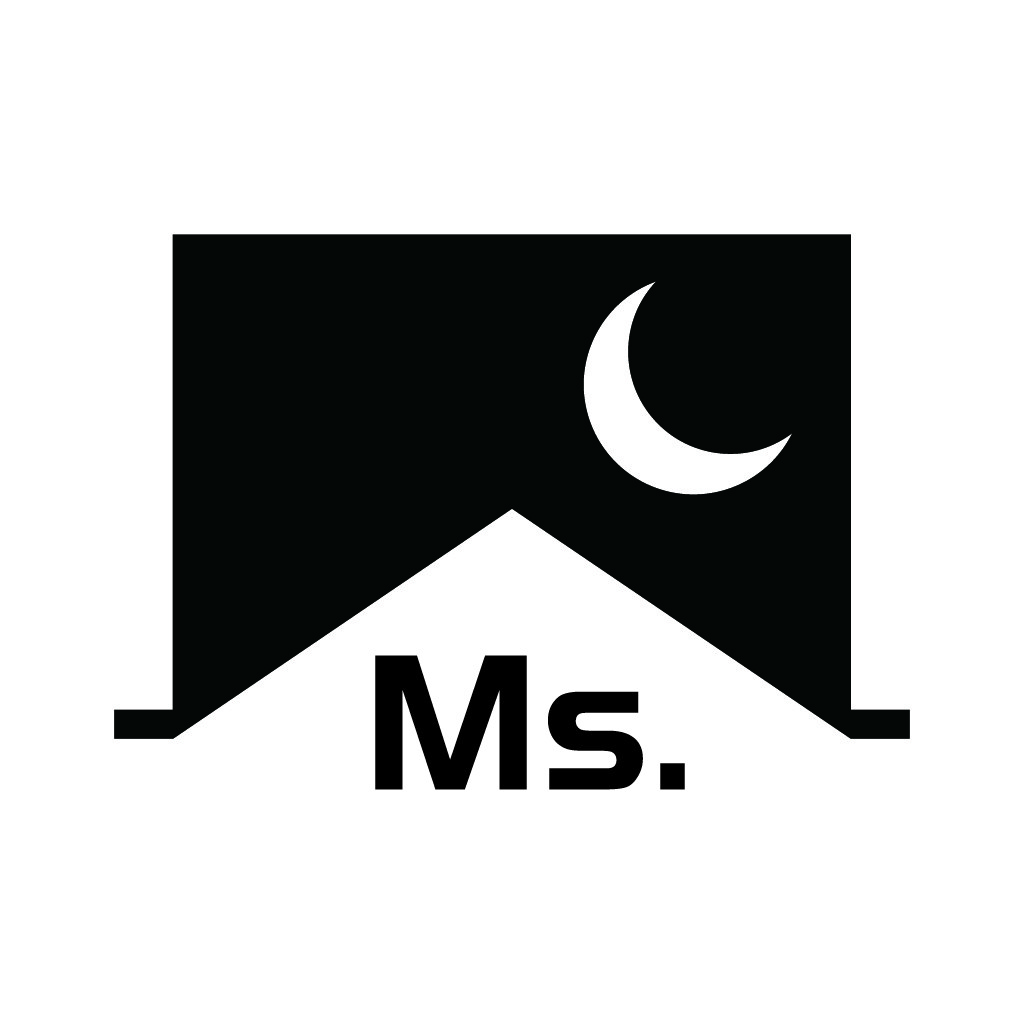 简约月亮山形logo设计