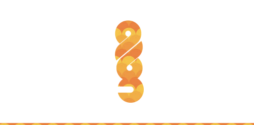 数字28 logo设计:现代简约风格