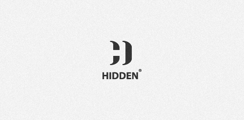 简约现代风格的HIDDEN logo设计