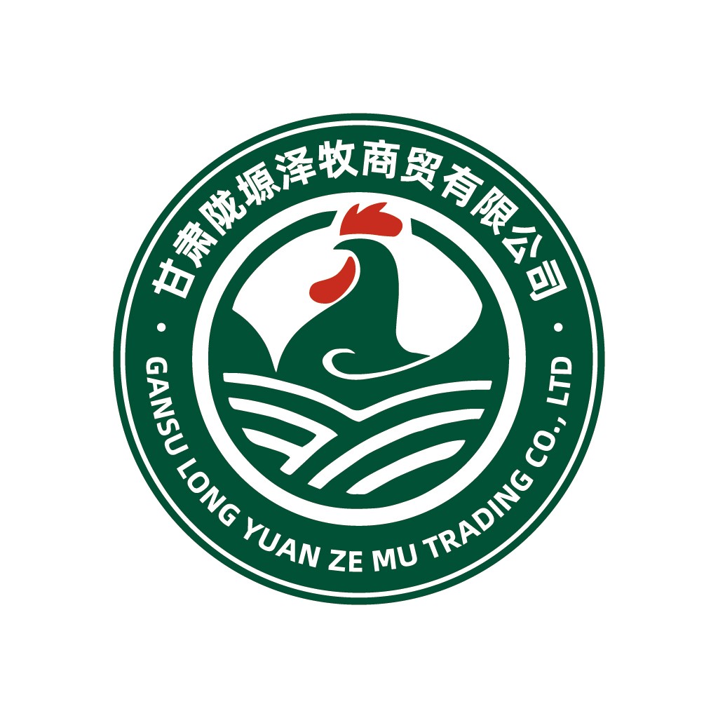 鸡形图案的绿色logo设计