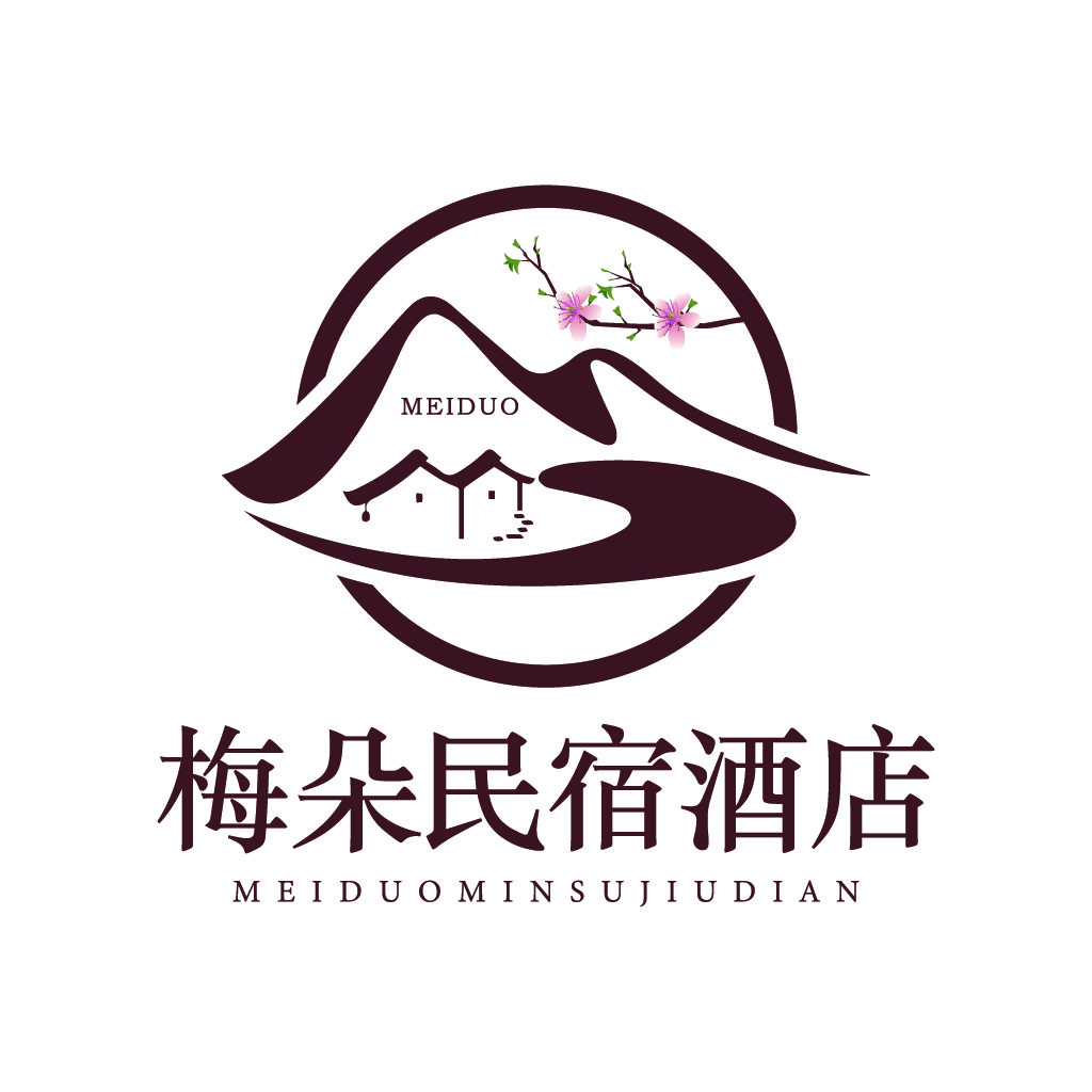 梅朵民宿酒店logo设计