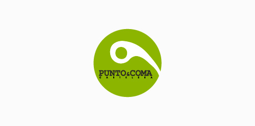 简约绿色圆弧logo设计