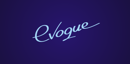 Evogue logo设计:优雅时尚品牌标识