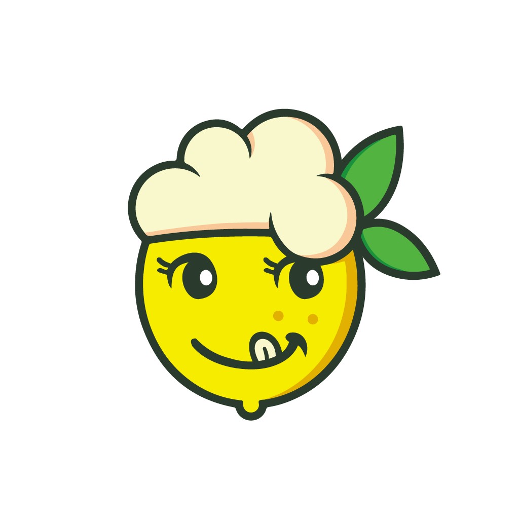 可爱厨师柠檬logo设计