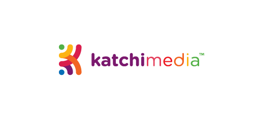 Katchi Media Logo设计:色彩鲜艳的媒体品牌标识
