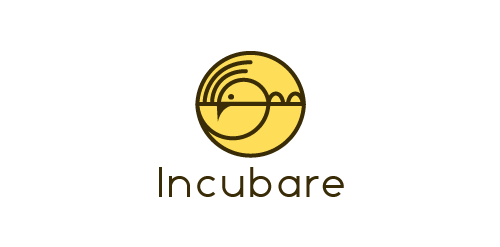 Incubare logo设计:简洁圆润的孵化品牌标识