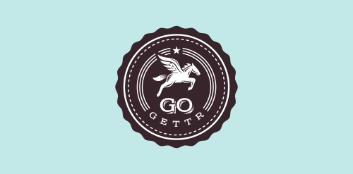 马头标志设计:简洁优雅的GO GETTR品牌标识