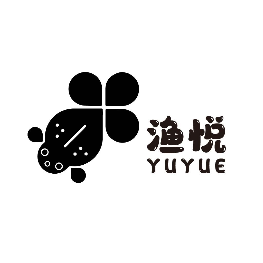 简约风鱼形logo设计