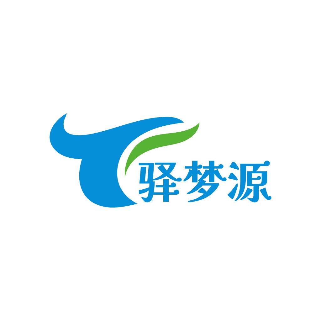 蓝色牛头logo设计