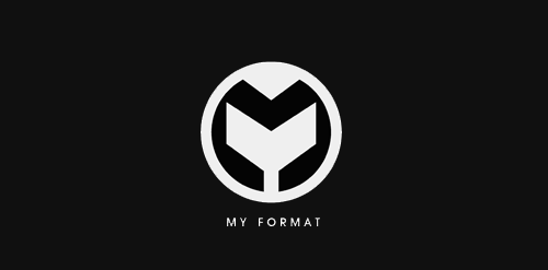 简约几何风格的My Format Logo设计