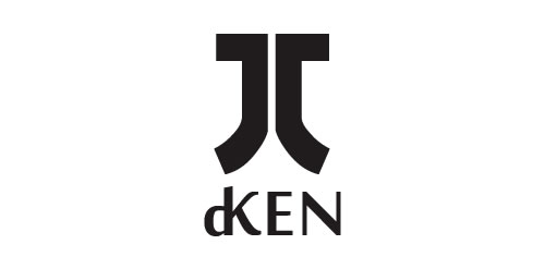 现代简约风格的dKEN品牌logo设计