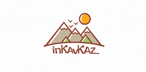 简洁山景logo设计