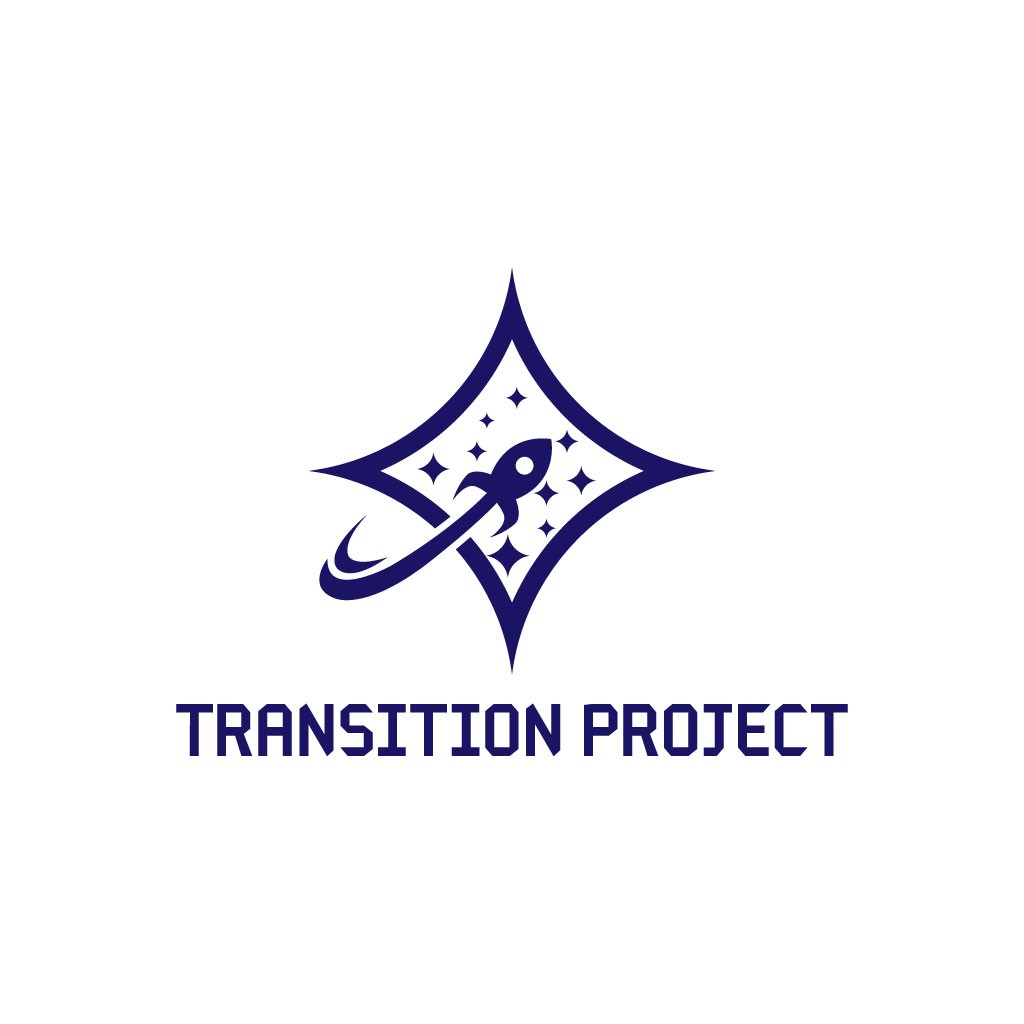 火箭飞船主题的过渡项目logo设计