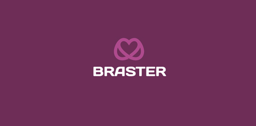 Braster Logo设计:简约心形图案
