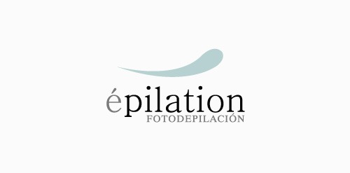 简约优雅的epilation logo设计