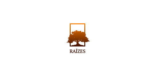 RAÍZES logo设计：简约自然风格