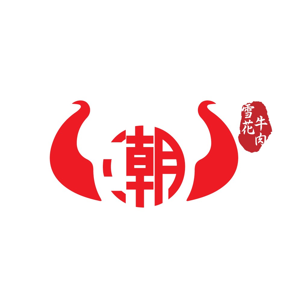 雪花牛肉logo设计