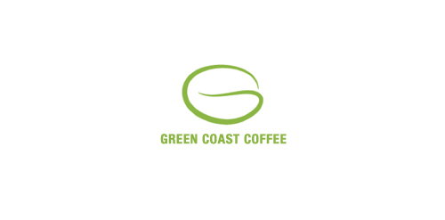 绿色海岸咖啡Logo设计