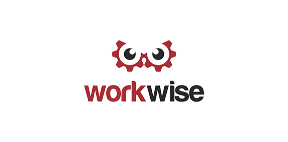 工作智慧logo设计:齿轮与眼睛的创意结合