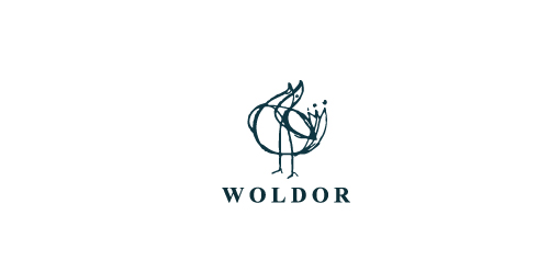 Woldor Logo设计:简约自然风格
