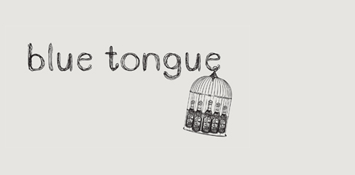 蓝舌鸟logo设计：简洁艺术风格