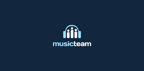 音乐团队Logo设计:简洁现代风格
