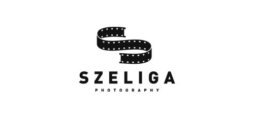 电影胶卷logo设计:简洁现代摄影标志