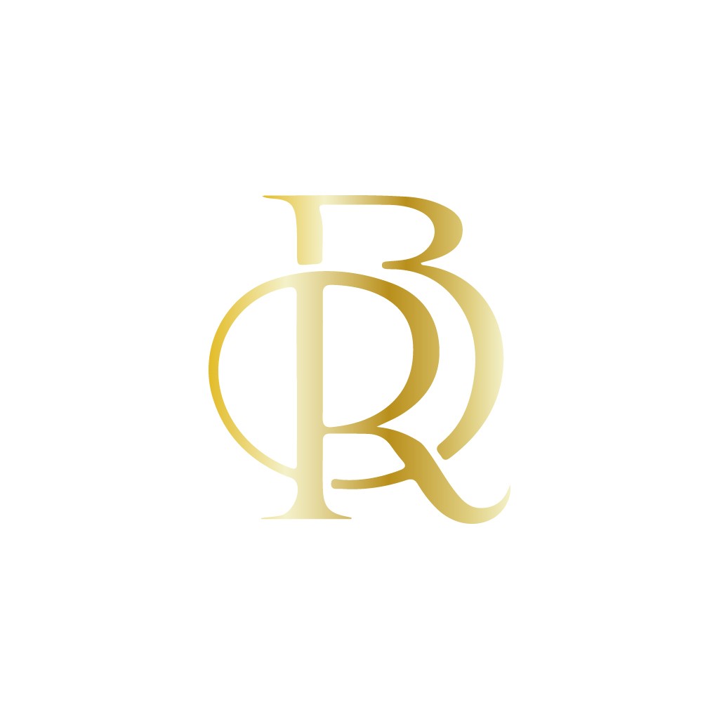 BR字母优雅金色logo设计