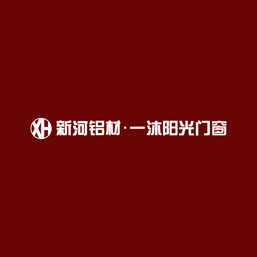 简约大气的红色背景logo设计