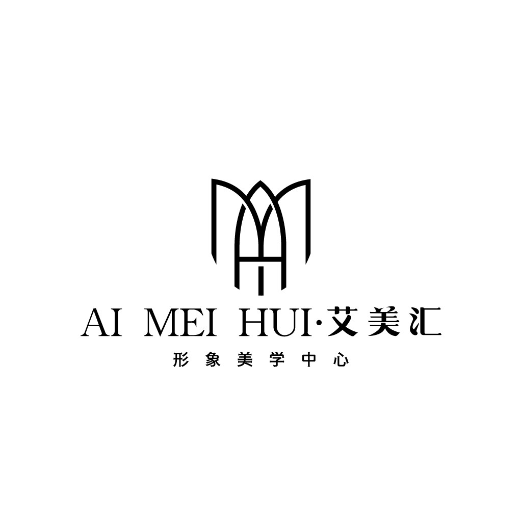 简约现代风格的AI美美汇logo设计