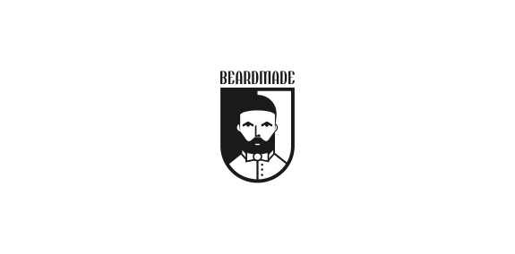Beardmade Logo设计：简约复古风格