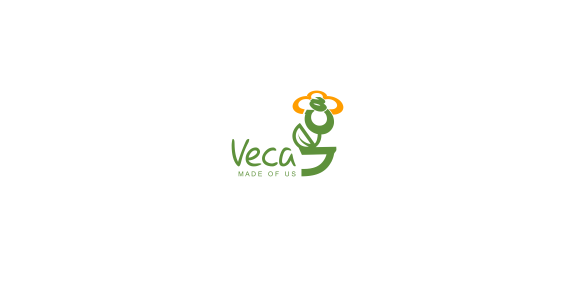 简约风格的Veca品牌logo设计