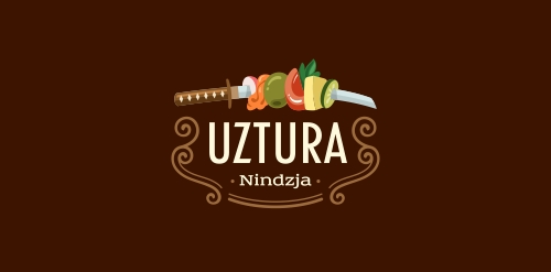 Uztura Nindzja logo设计