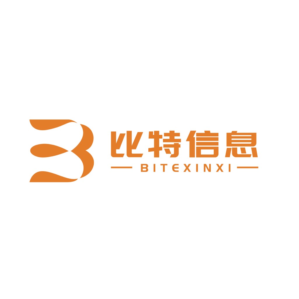 简洁现代的比特特信息logo设计