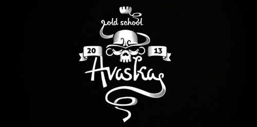 复古风格字体设计:Old School Logo