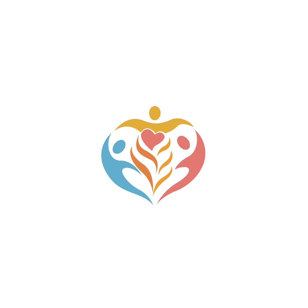 心形人形logo设计:情感连接与合作