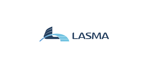 简洁现代的LASMA logo设计