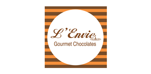 巧克力品牌logo设计:L'Envie Gourmet Chocolates