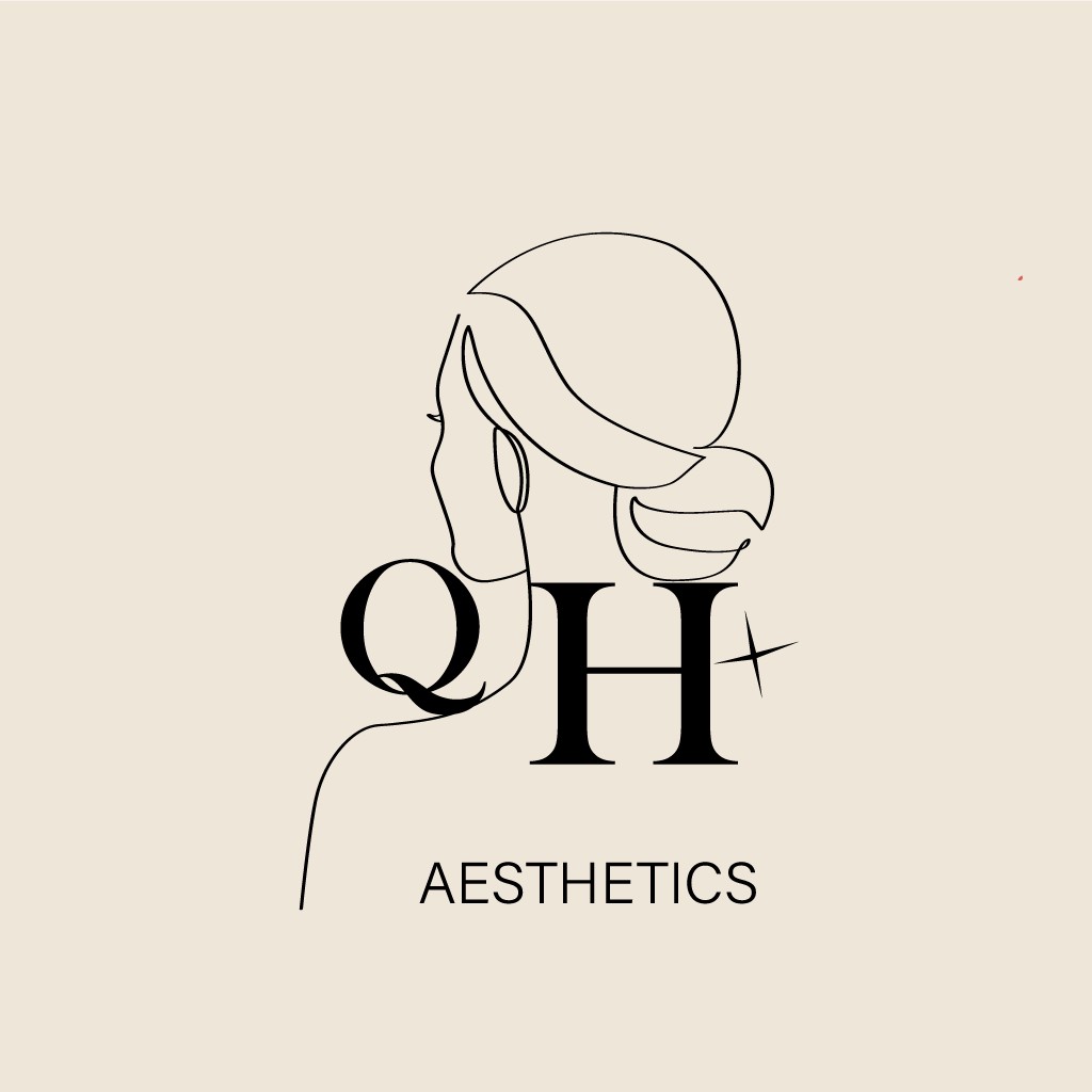 简约线条艺术QH美学Logo设计